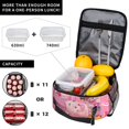 thumbnail image 4 of Winnie Bear P-ooh Reusable Lunch Bags Portable Insulated Lunch Box Tote Bag Cooler Office Picnic, 4 of 9