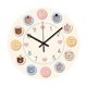 thumbnail image 2 of Reloj de pared redondo decorativo con forma de oso, sin asa, con números arábigos. 20 cm, 2 of 8