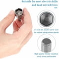 thumbnail image 3 of 18 piezas de dados para destornillador de 6 a 19 mm, adaptador de dado hexagonal magnético, adaptador de punta de destornillador para destornillador de tuercas, destornillador eléctrico,, 3 of 5