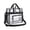 Black, variant on Clear Tote Bag Stadium Approved, 12x6x12 Game Day Clear Satchel Bag with Shoulder Strap for Concert Work and Sports