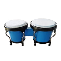 Drum Music Instruments Percussion Instruments, Early Educational,Tunable Bongo Drum Set African Hand Drum for Gifts Adults Blue