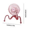 thumbnail image 5 of UttpKLBx Silent Fan Hands Free Bladeless Fan Usb Rechargeable Tabletop Fan Portable Tent Air Conditioner, for Bedroom Home Office Outdoor (Pink), 5 of 6