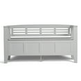 thumbnail image 5 of Simpli Home Adams SOLID WOOD 48 inch Wide Contemporary Entryway Storage Bench in White, 5 of 10