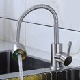 thumbnail image 1 of BESTYASH Rotatable Single Hole Single Handle Kitchen Faucet Silver 1Set, 1 of 8