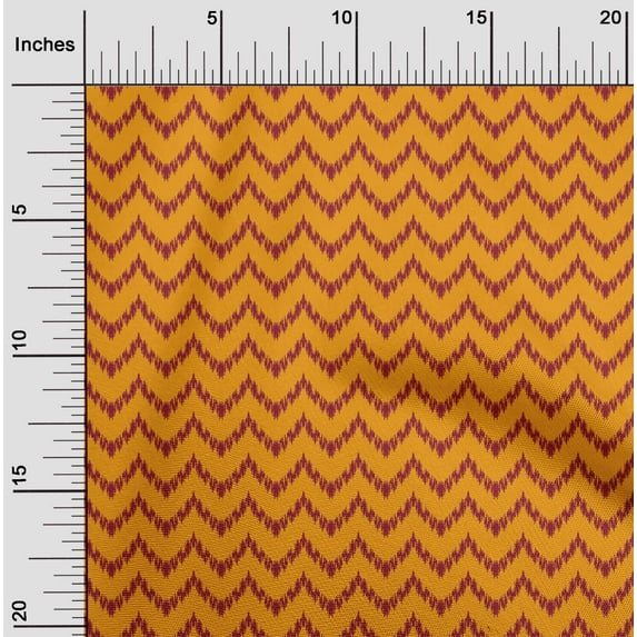 oneOone Viscose Jersey Fabric Chevron Ikat Print Sewing Fabric BTY 60 Inch Wide