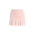 thumbnail image 2 of ITFABS Women's Casual A-line Pleated Ruched Ruffle Wave Mini Skirts, 2 of 9