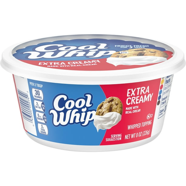 Cool Whip Extra Creamy Whipped Topping, 8 oz Tub