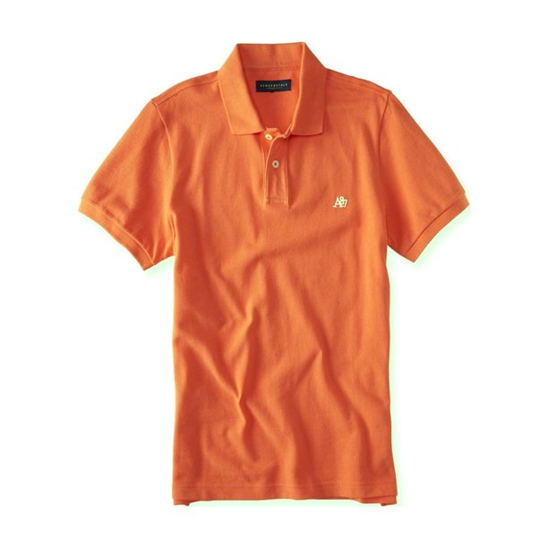 Polo de rugby Aeropostale A87 para hombre, naranja, grande Aeropostale polo, rugbi