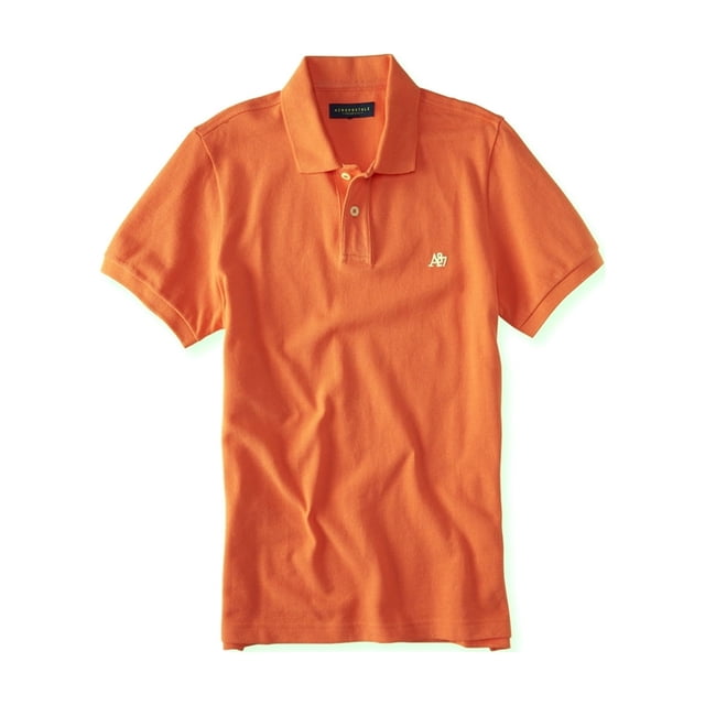 Aeropostale A87 Polo de rugby para hombre, naranja, extra pequeño Aeropostale polo, rugbi