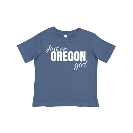 

Inktastic Just an Oregon Girl Born and Raised Gift Toddler Toddler Girl T-Shirt