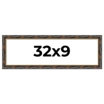 32x9 Frame Gold Real Wood Picture Frame Width 1.5 inches | Interior Frame Depth 0.5 inches |