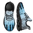 thumbnail image 1 of Zapatillas de deporte para hombre personalizadas, de malla neutra, transpirables, de alta calidad y a la moda, con teclado de piano genial para amantes de la música., 1 of 6