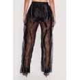 thumbnail image 4 of Women's Contrast Ruffle Trim Organza Pants, 4 of 4
