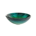 thumbnail image 4 of KRAUS Nei Glass Vessel Sink in Green with Ramus Faucet in Satin Nickel, 4 of 9