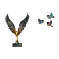thumbnail image 1 of Escultura De Pájaro Alado De Resina, Adorno Feng Shui, Pájaro Volador Decorativo De Madera, Arte De Pared, Letrero Colgante Para Jardín, Sala De Estudio, Casa De Campo, 1 of 8