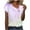 Pink, variant on Womens Button Up Blouses Casual Summer Printed Button-Up Short Sleeves Blouse Fashion T Shirt Blouse