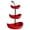 Red, variant on Modern 3 Level Cherries Themed Serving Platters Ideal For Entertaining Guests