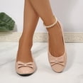 thumbnail image 4 of Rexoro Women Ballet Flats Bow Round Toe Slip On Dress Shoes Women's Office Shoes, 4 of 6