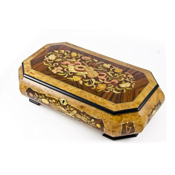 Extraordinary Grand Musical Theme Music Jewelry Box with Lift Up Tray - Piano Sonata in A Major (Mozart)