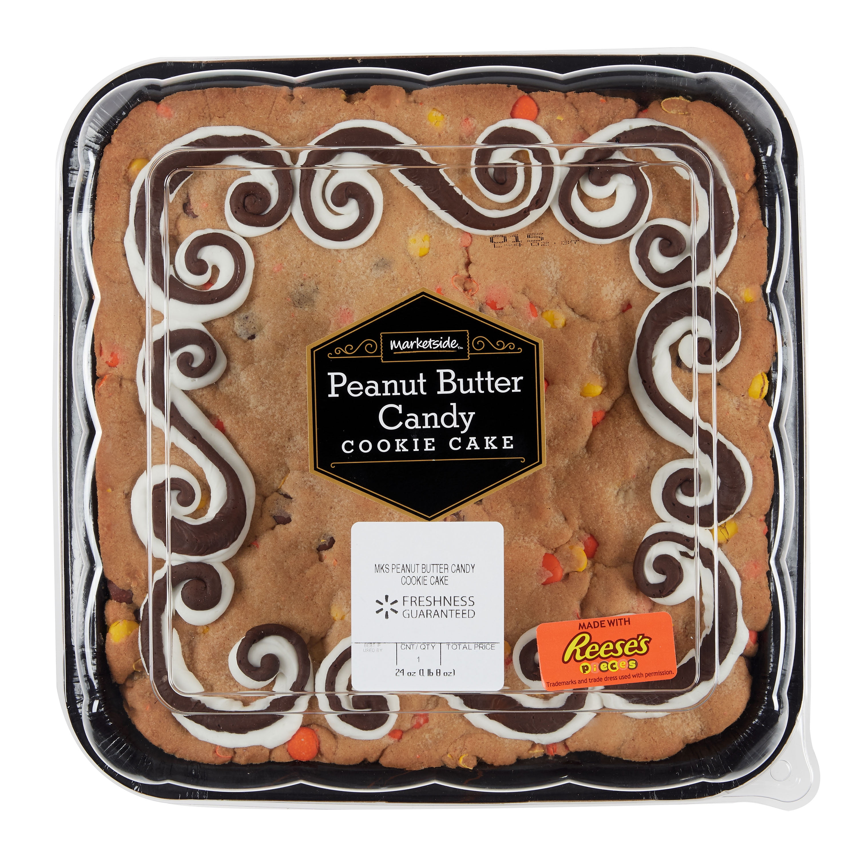 Marketside Double Peanut Butter Cookie Cake with Real Reese's Pieces, 24 oz