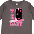 thumbnail image 4 of Inktastic Pink Texas Cowboy Baby Girls Long Sleeve Toddler T-Shirt, 4 of 5