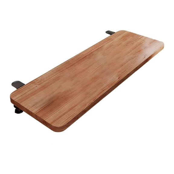 Desk Extender Tray Keyboard Armrest Foldable Wood Metal Board for Home Office Workspace Bedroom