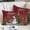Dark Red, variant on Grey Christmas Pillow Covers, Linen Long Throw Pillow Case, Snowman Xmas Tree Snowflake Gifts Elk Holiday Pillow Protector Decorative Cushion Cover for Living Room/Bedroom 16" x 24"