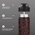 thumbnail image 3 of TAL 26oz Stainless Steel Ranger Water Bottle with Easy Sip Straw, Basketball, 3 of 9