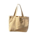 thumbnail image 2 of YiJuHui Japanese Checkered Bento Bag Handbag, Waterproof Polyester Tote for Women, Lightweight Foldable Walking Shopping Bag, Reusable Grocery Lunch Bag for Commute Travel Beach Picnic, 2 of 6