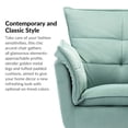 thumbnail image 3 of Tina's Home Classic Accent Chair Tufted Cushion Velvet Armchair Home Living Room Adult Sage, 3 of 7