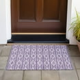 thumbnail image 6 of Addison Rugs Chantille Indoor/Outdoor Transitional Geometric Purple Washable Rectangle Rug, 1'8" x 2'6", 6 of 6