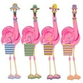thumbnail image 3 of CafePress - Snazzy Flamingos Pajamas - Women's Short Sleeve Print T-Shirt and Pants Light Cotton Pajama Set, 3 of 7