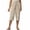 Z43 Beige, variant on Linen Capri Pants for Women Oversized High Waisted Button Fly Capris Lightweight Utility Casual Summer Cropped Trousers with Pockets Army Green,XL