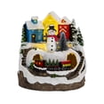 thumbnail image 2 of Matsuzay Estatuas decorativas de Navidad de estatuillas de resina caprichosas para dormitorio y restaurante Kits de decoración para fiestas Muñeco de nieve, 2 of 6