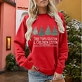 thumbnail image 1 of IDALL Chandails à Capuchon pour Femmes Chandails en Molleton de Noël pour Femmes Chandails en Molleton Graphiques Arbres de Noël Chandail en Molleton Décontracté Pull d'Automne Hauts Tenues de Noël Cadeaux de Noël Articles en Solde Rouge S, 1 of 4