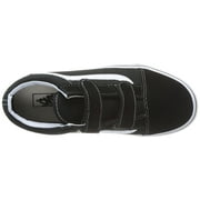 vans vn-0vhe6bt : kids old skool v black/true white skate shoe (12 m us little kid)