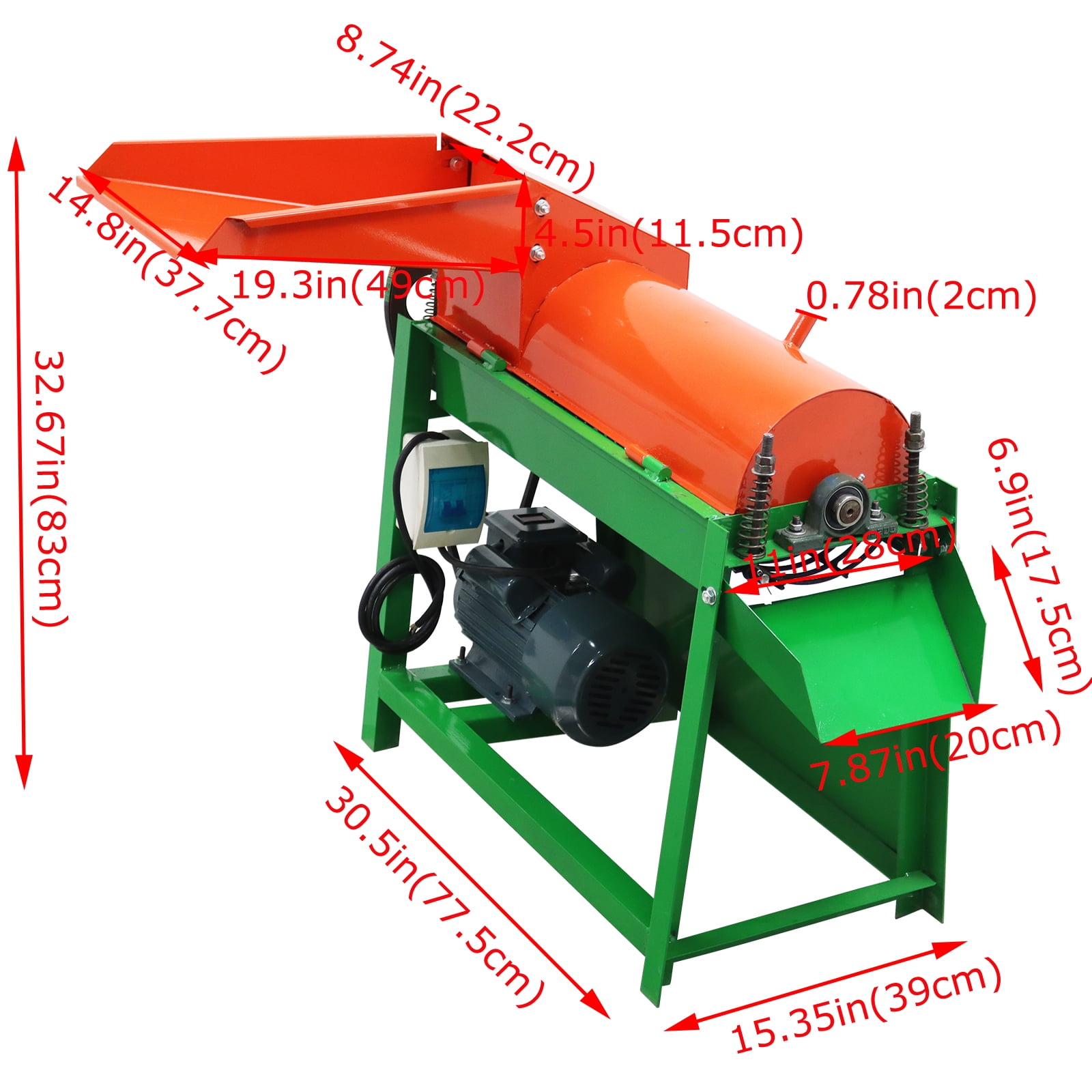 Green Walnut Peeling Cleaning Machine Commercial Home 1000KG/H 3KW 220V