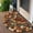 ZY1015-13, variant on ZY1015-14(N)$ Durable & Stain-Resistant Half Round Doormat | Non-Slip Polyester Fiber Entrance Rug | Easy Clean Floor Mat for Home & Office (15.7" x 23.6")