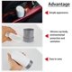 thumbnail image 4 of Cubo de basura para coche JanHm Mini cubo de basura portátil de silicona blanco, 4 of 5