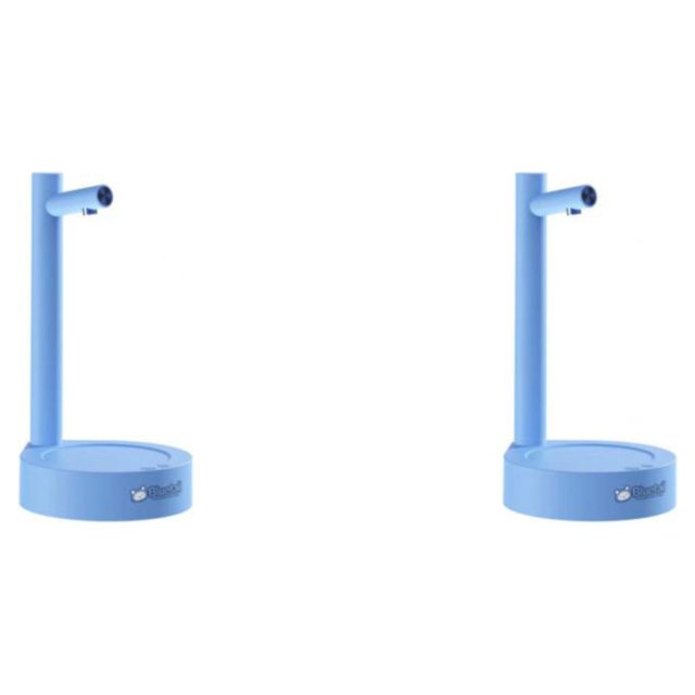 Bewildely Dispensador de agua Bomba de escritorio Gadget de cocina Colorido Recargable Accesorios para el hogar Estilo simple Cielo de larga Cielo azul 2Conjunto