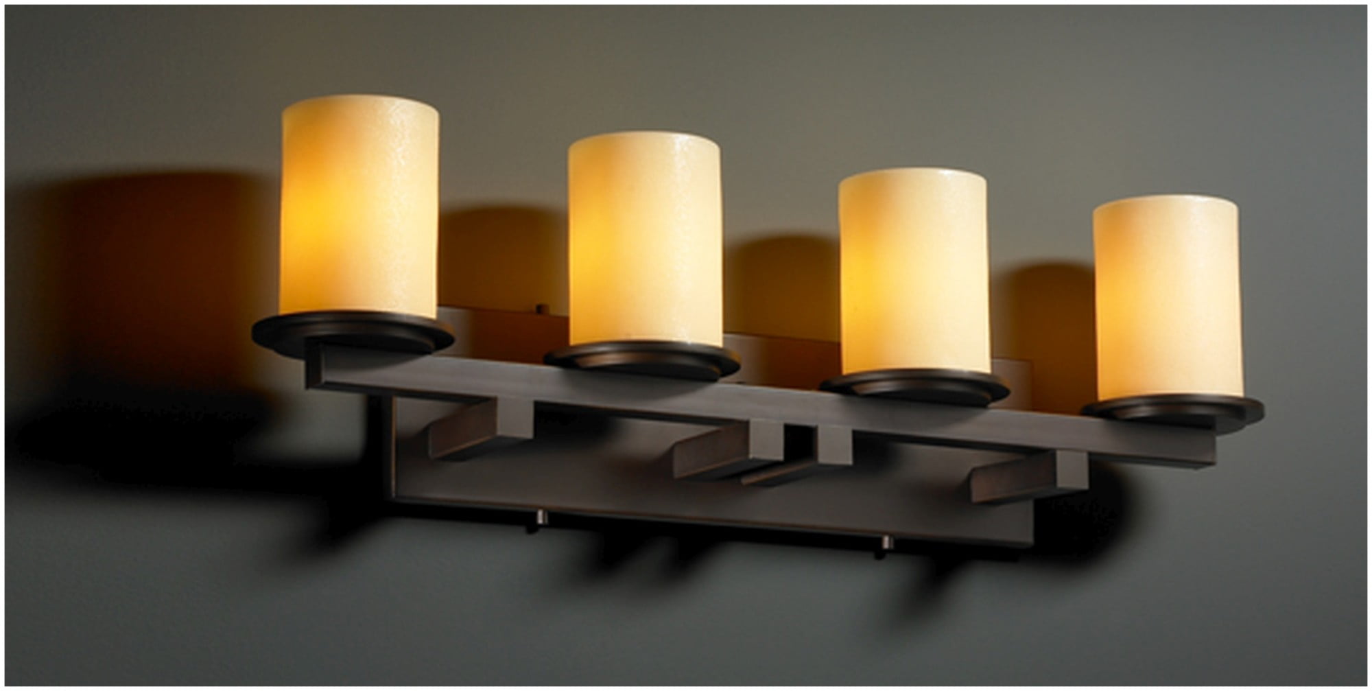 Justice Design Group Cndl877410Ambr Candlearia 4 Light 29" Wide