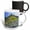 Multicolor, variant on 3drose, Gardar Basalt Columns, Reynisfjara Black Sand Beach, Iceland., 11oz Two-tone Yellow Mug