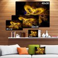 thumbnail image 3 of Fractal Yellow Butterfly Pattern - Extra Large Floral Wall Art, 3 of 4