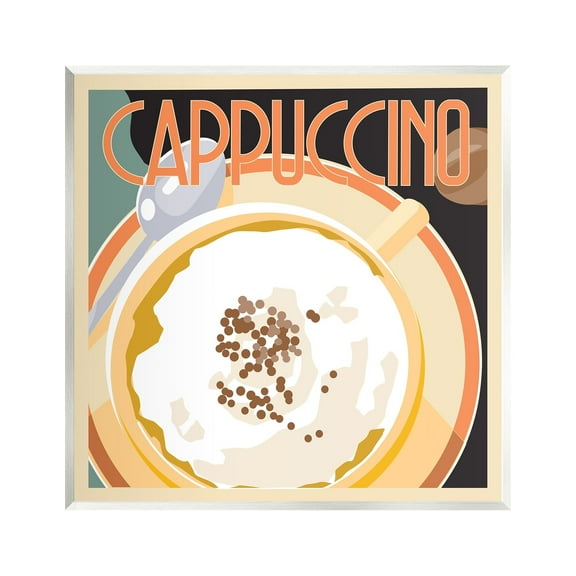Stupell Industries Vintage Cappuccino Drink Food & Beverage Painting Unframed Art Print Wall Art, 12 x 12