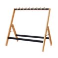 thumbnail image 3 of Yinanstore Guitar Stand for Multiple Guitar Rack,Foldable,Portable,Display Rack Guitar Holder,Wooden for Electric Acoustic,Guitars, Bass hold 5 Guitar, 3 of 8