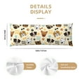 thumbnail image 4 of Cute Dog Body Pillow Pillowcase One Size Body Pillow Cover with Hidden Zipper Body Pillow Case Gifts for Women Men Boys Girls, 4 of 6
