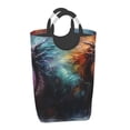 thumbnail image 2 of Lsque Colorful Ink Style Dragon Laundry Basket, Laundry Hamper, Dirty Clothes Hamper for Laundry, Collapsible, Waterproof Laundry Baskets with Aluminum Handles for Laundry, Dorm, Family, 2 of 6