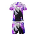 thumbnail image 6 of Jujutsu Kaisen Boys Rash Guard Set 2 Piece Swimsuits Short Sleeve Bathing Suits with Trunks, 6 of 7