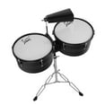 thumbnail image 3 of 13" & 14" Timbales Drum Set with Stand and Cowbell Percussion Instrument, Black, 3 of 10