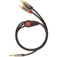 thumbnail image 3 of Livewire Elite Interconnect Y-Cable 3.5 mm TRS Male to RCA Male 3 ft. Black, 3 of 3